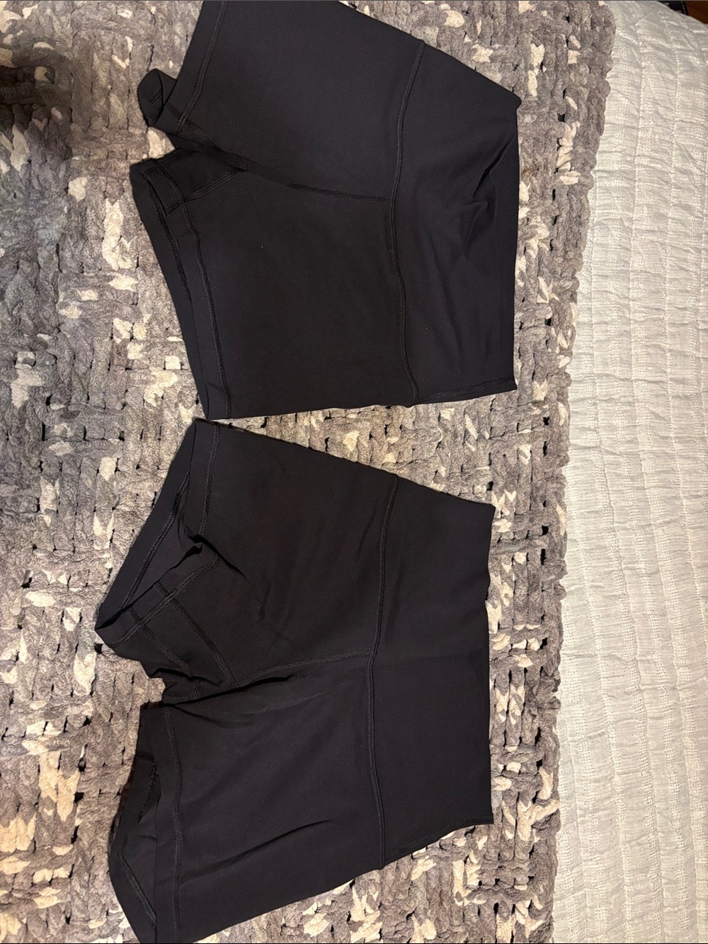 lululemon athletica Black Women's Bike Shorts - High-Rise Support